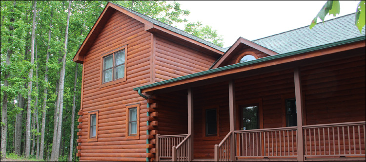 Log Home Staining in Franklin County, Virginia