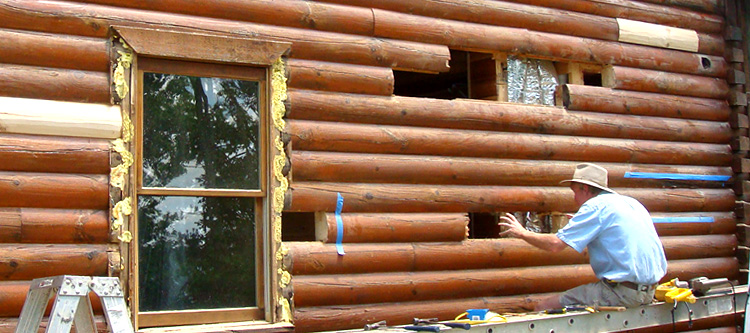 Log Home Repair Ferrum, Virginia