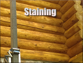  Franklin County, Virginia Log Home Staining